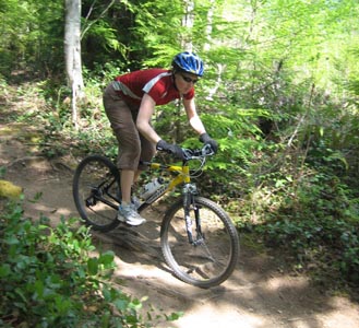 Moutain biking in Squamish